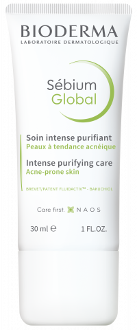 BIODERMA product photo, Sebium Global 30ml, trattamento per pelle a tendenza acneica