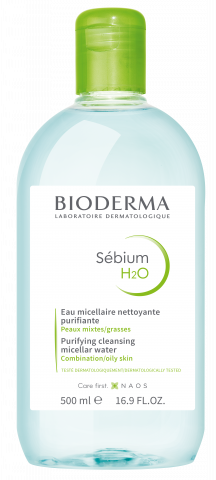 BIODERMA product photo, Sebium H2O 500ml, acqua micellare per pelle a tendenza acneica