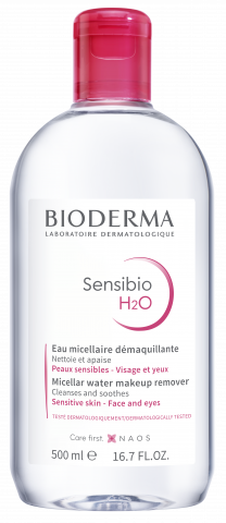 BIODERMA product photo, Sensibio H2O 500ml, acqua micellare per pelle sensibile